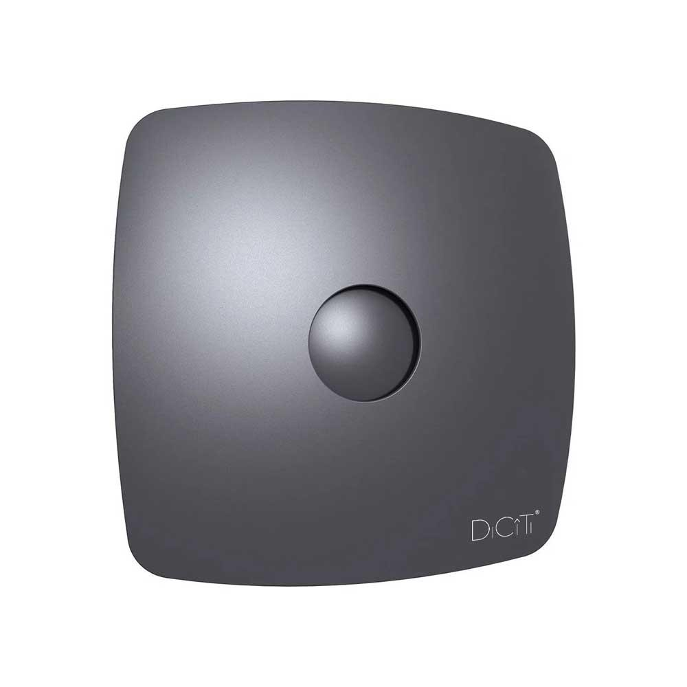 Вентилятор бытовой настенный D 100 RIO 4C Dark gray metal (с обратным ...