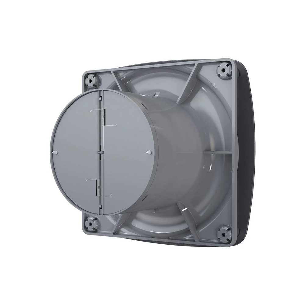Вентилятор бытовой настенный D 100 RIO 4C Dark gray metal (с обратным ...