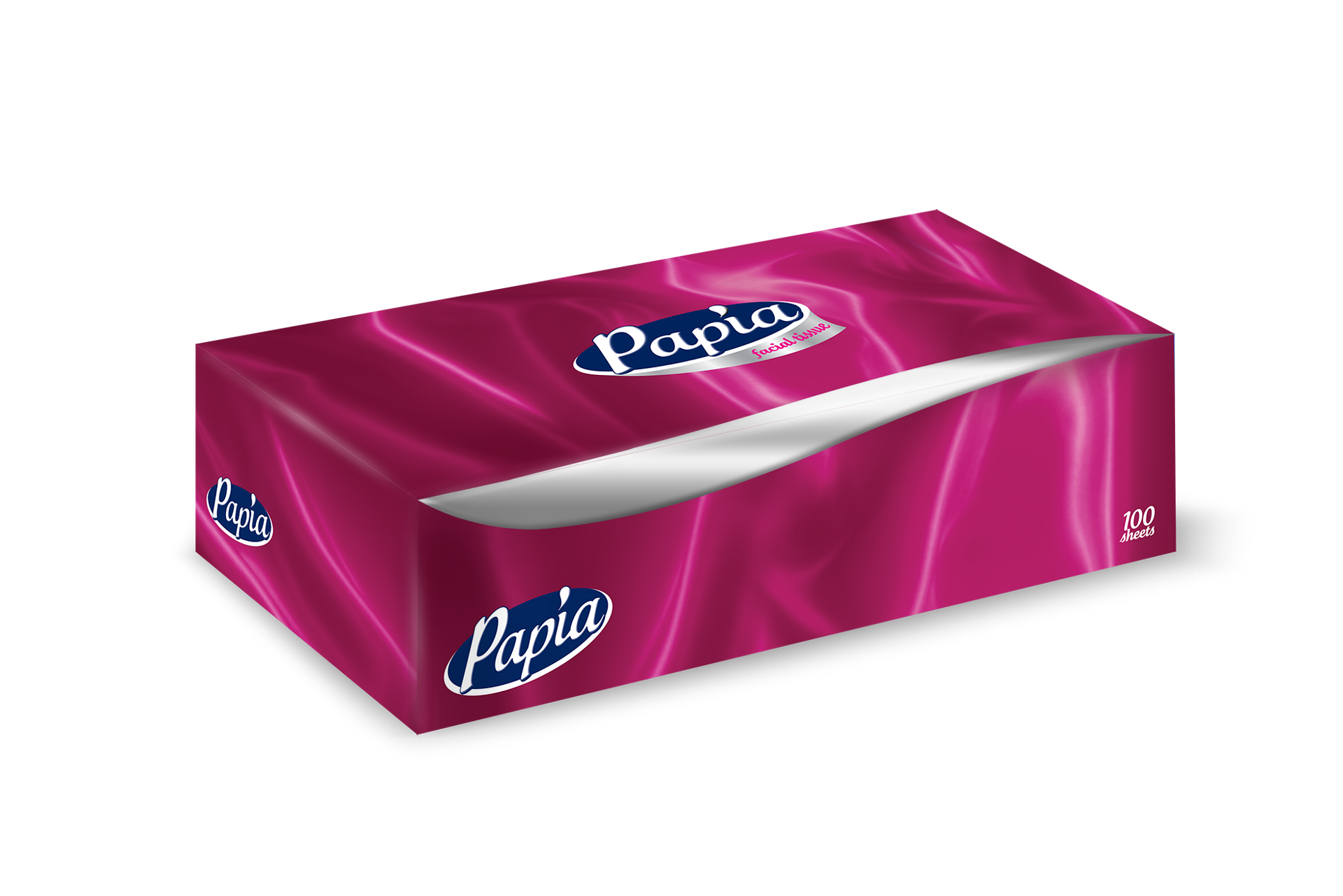 Салфетки бумажные для лица 2слоя PAPIA 100шт в Калининграде
