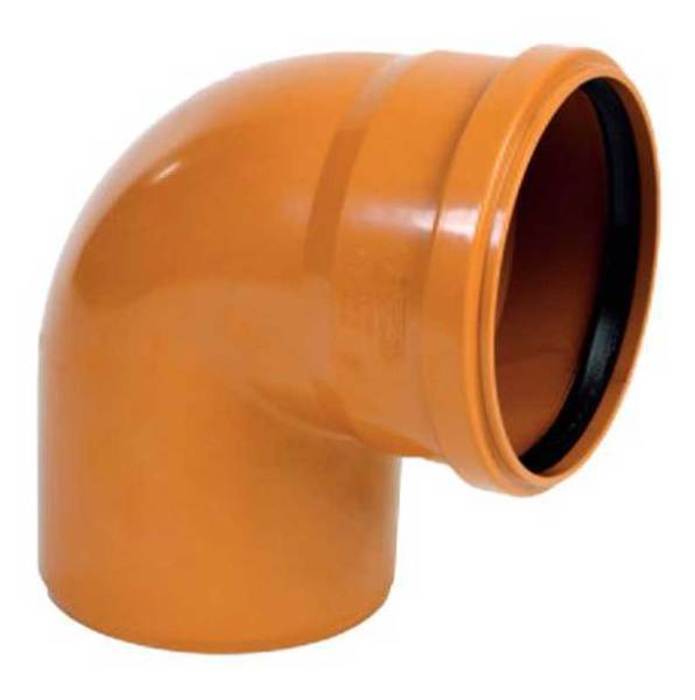 Колено канализационное ПВХ 110мм/87,5гр наружное в Калининграде