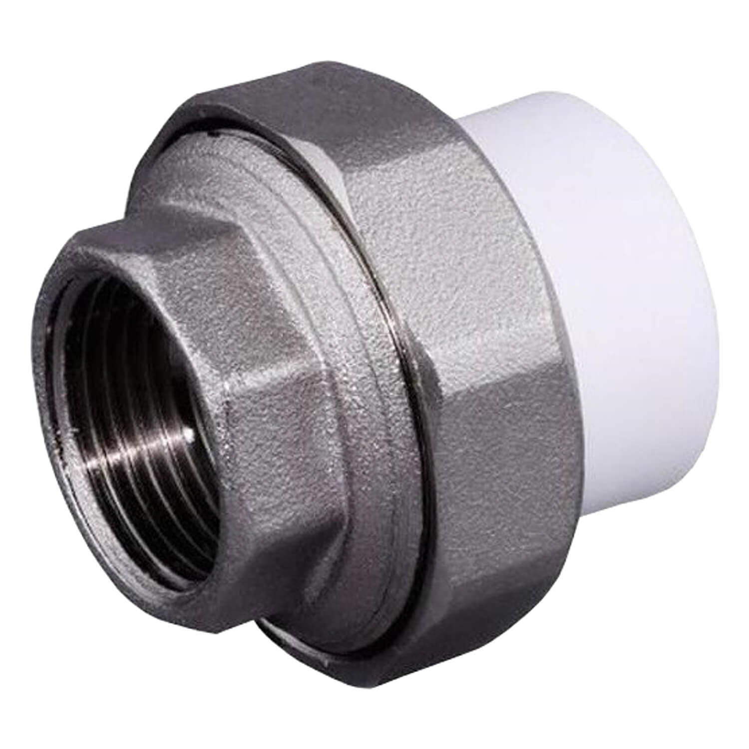 Муфта ППР белая разборная 25мм х 1/2 (ВР), Valfex в Калининграде