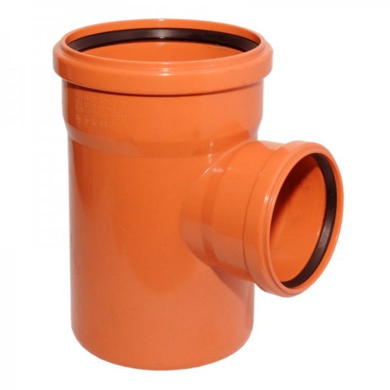 Тройник канализационный ПВХ 315х200х315мм/87гр наружный в Калининграде