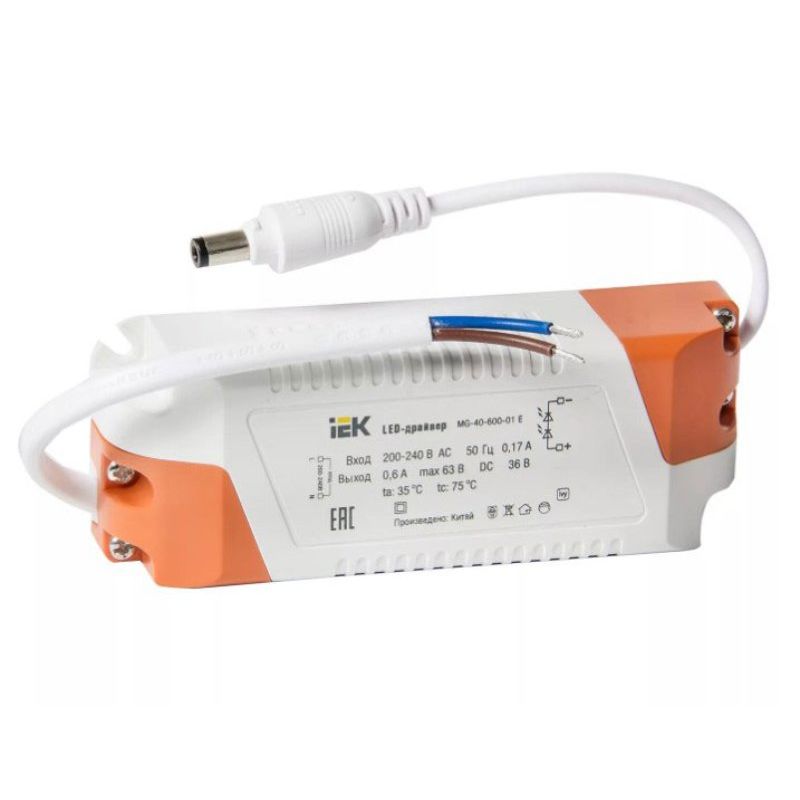 Блок питания MG-40-600-01 E для LED светильников ДВО 36Вт eco ИЭК в ...