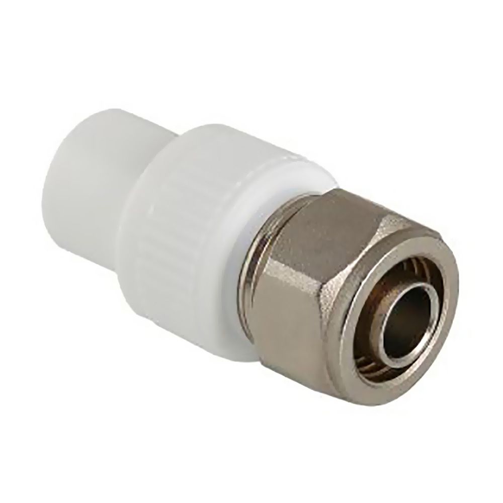 Муфта ППР белая 20мм х 16 (2,0) мм PEX, FT в Калининграде