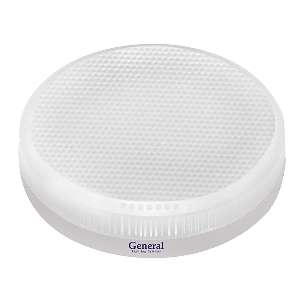 Лампа светодиодная GX53 12W таблетка 230V 6500K призма GENERAL в ...