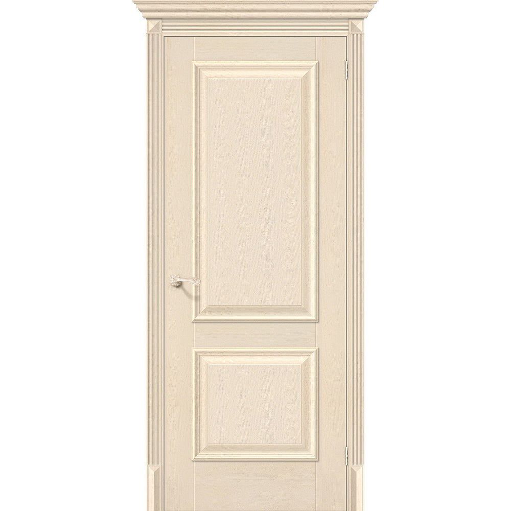 Полотно дверное глухое Классико-12 70х200 см, эко шпон, Ivory в Калининграде