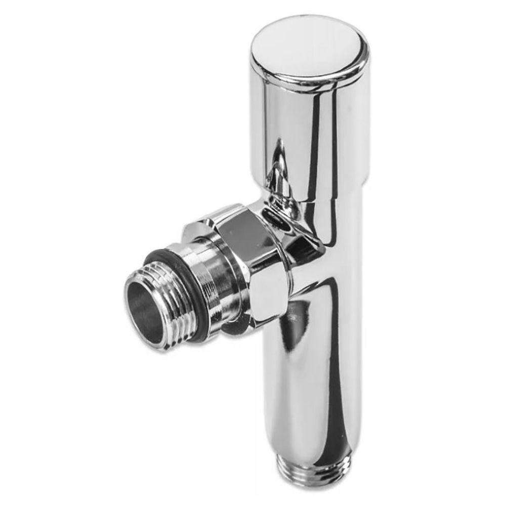 Кран для полотенцесушителя 1/2\"х1/2\" (НР-НР) угловой (круглая ручка) в ...