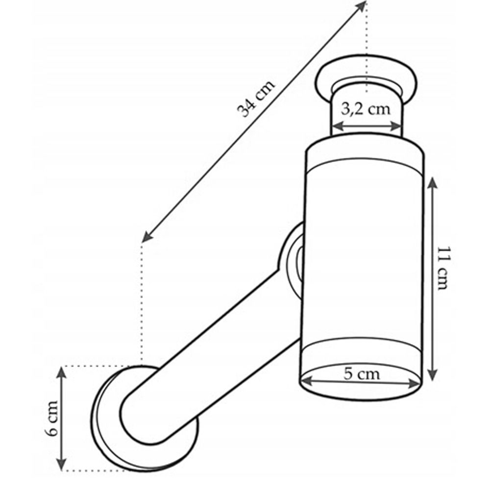 Сифон для умывальника декоративный, клик-клак, латунь, хром, Rea в ...