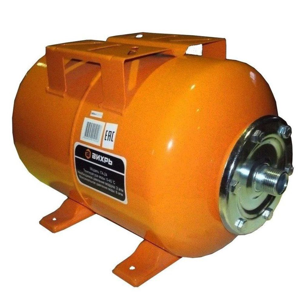 Гидроаккумулятор горизонтальный 24 л (6 атм) ГА-24 , Вихрь в Калининграде