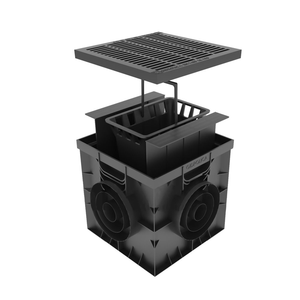 Дождеприемник пластиковый 300х300х300 мм Point (230) кл. С250 ...