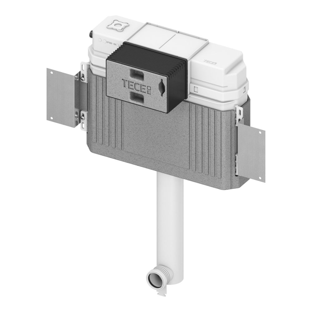 Бачок смывной для пристенного унитаза, c монтажной пластиной, устан ...