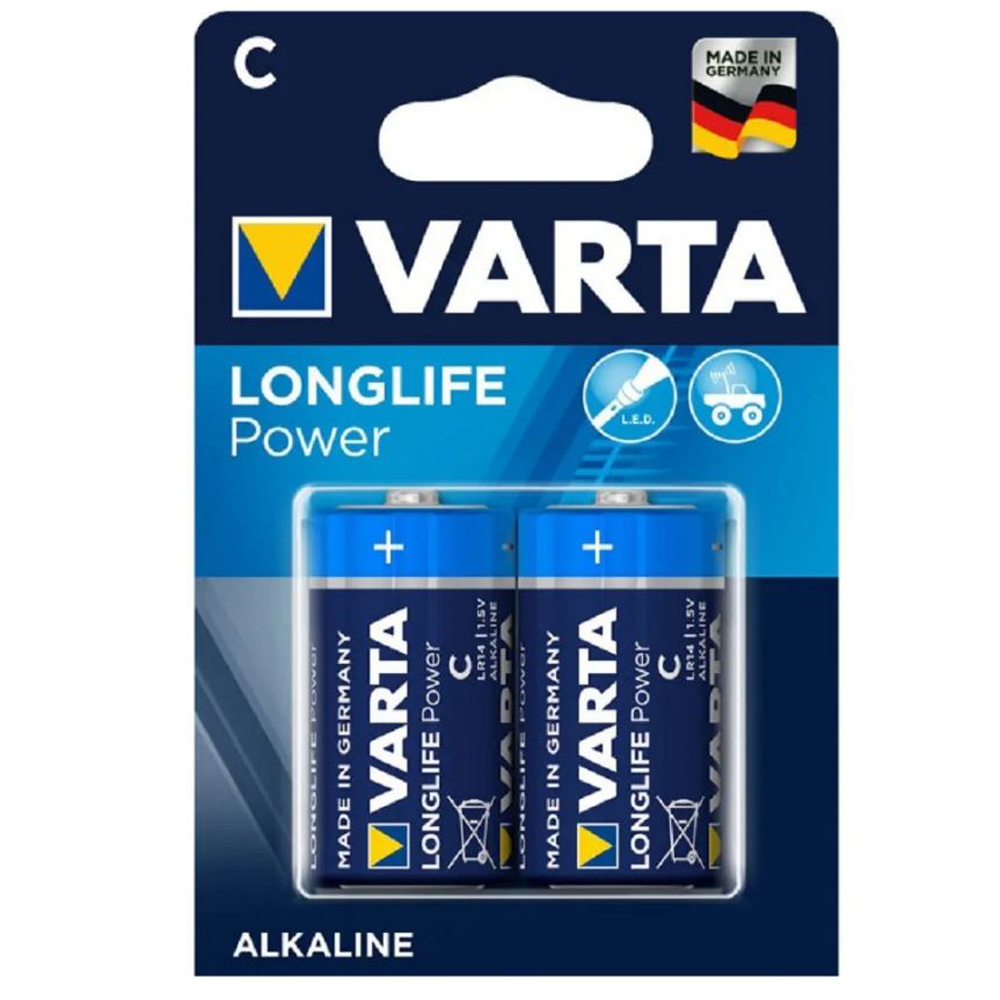 Батарейка VARTA LONGLIFE POWER C R14 BL2 (2шт/уп)