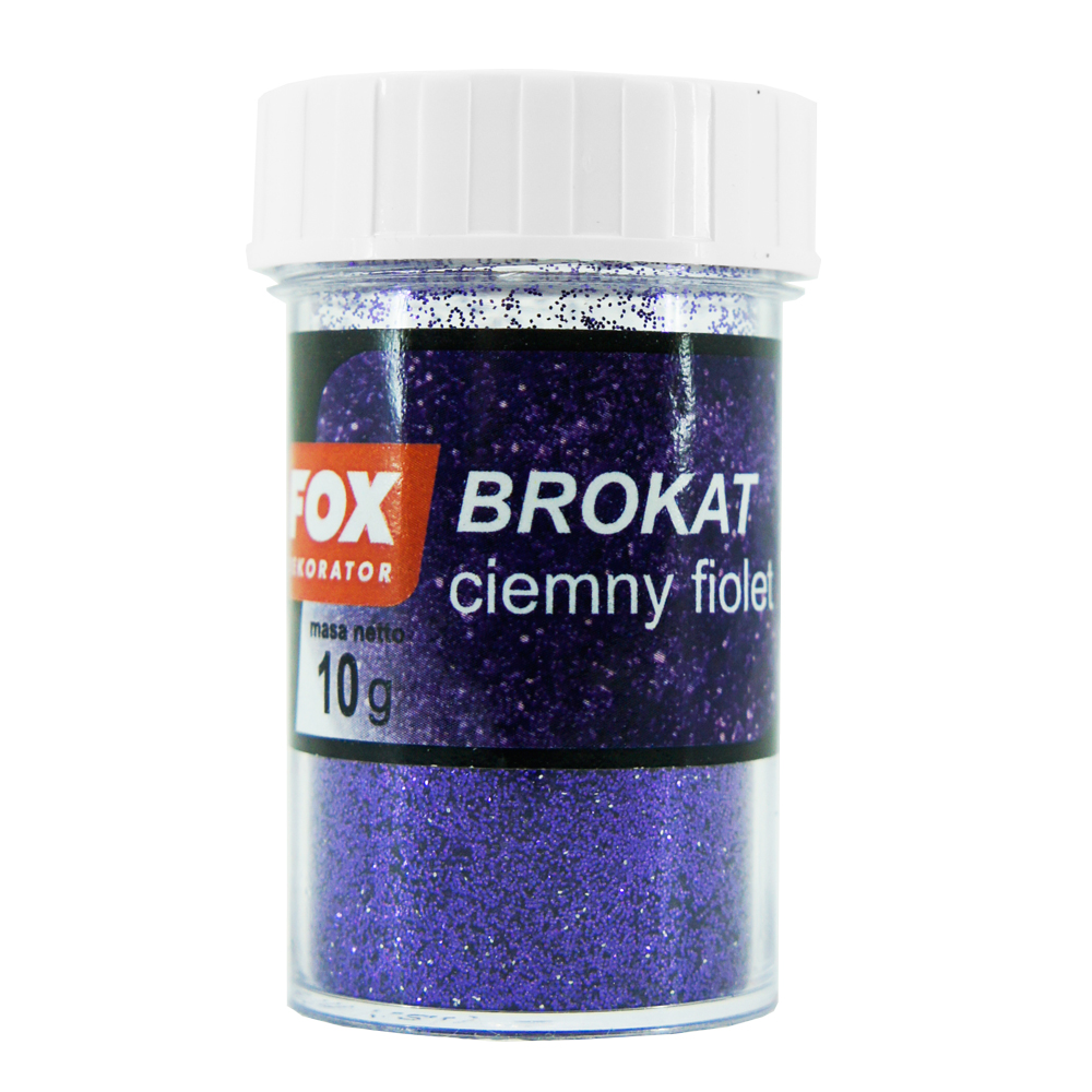 Блестки для декоративных покрытий Brokat - темно фиалетовый цвет 07 FOX 10г в Калининграде